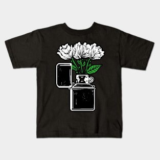 white rose lighter Kids T-Shirt